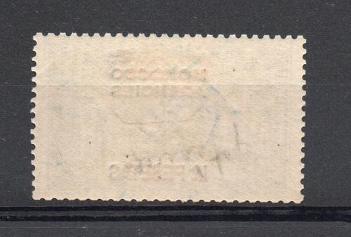 MOROCCO AGENCIES SPANISH SG 138 GV SEAHORSE INDIGO BLUE 10/-