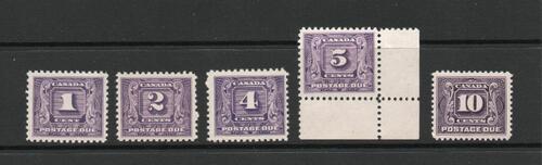 CANADA SG D9-13 POSTAGE DUES MNH