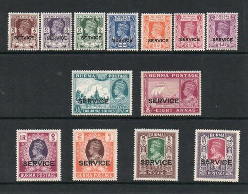BURMA SG O28-40 GVI SERVICE SET M/M