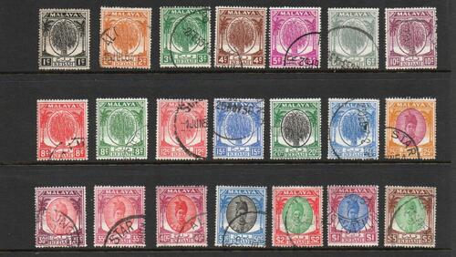 MALAYA KEDAH SG 76-90 DEFINITIVE SET. FINE USED