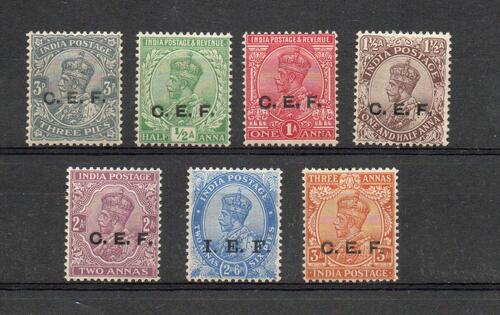 INDIA CHINA EXPEDITIONARY FORCE C23-29 SET TO 3A MNH
