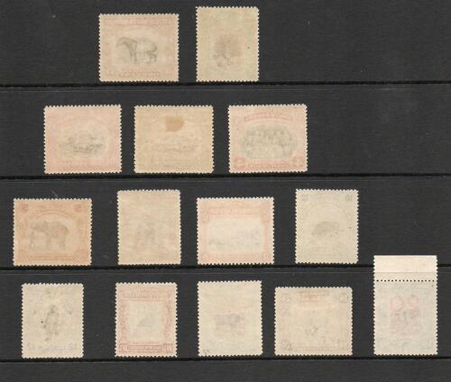 NORTH BORNEO SG 158-77 ANIMAL SET OF 13 FINE M/M