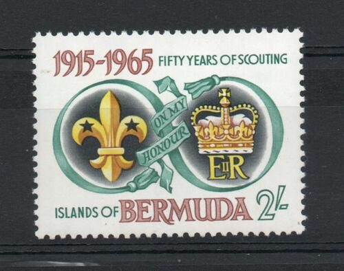 BERMUDA SG 186w SCOUTS WATERMARK INVERTED VARIETY MNH