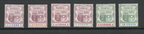 MAURITIUS SG 127-32  SET L/M/M