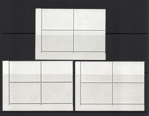 RHODESIA SG 351-3 PLATE BLOCKS MNH