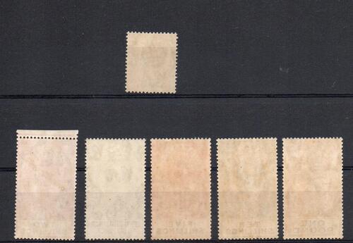GIBRALTAR SG 102-108 GV SET TO £1. FINE M/M