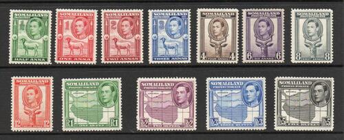SOMALILAND SG 93-104 DEFINITIVE SET MNH