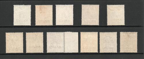 NAURU SG 1-12 GV 1916 SET M/M