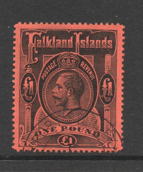 FALKLAND ISLANDS SG 69  £1 FINE USED