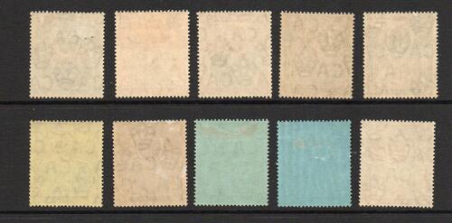 ST HELENA SG 72-81 1912 GV DEFINITVE SET M/M